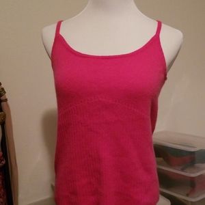 3/$10 💯% Cashmere hot pink camisole